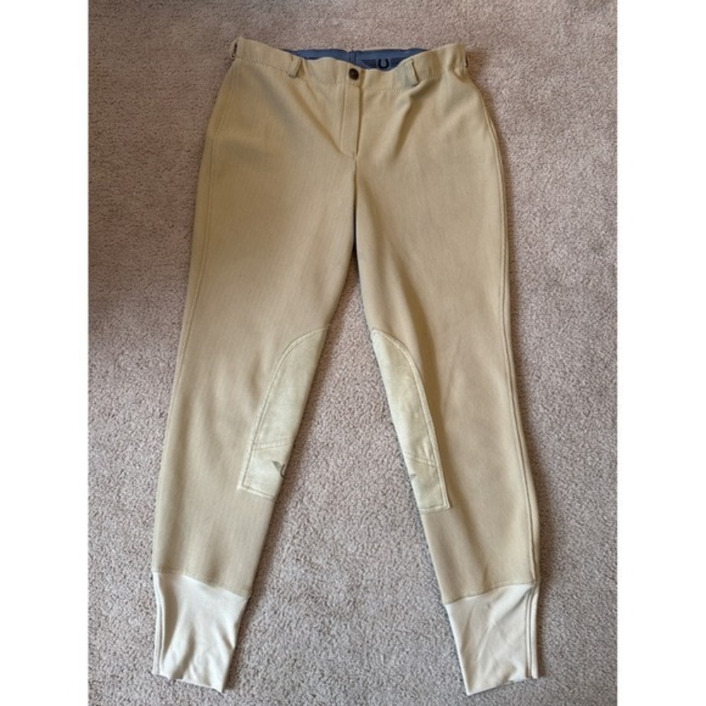 TuffRider Ladies Size 32 Tan Knee Patch Breeches‎ Equestrian